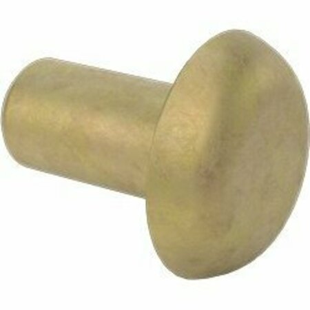 BSC PREFERRED Mil. Spec. Alum. Low-Profile Domed Head Rivets Solid 5/32 Dia for .235 Max Material Thick, 100PK 94439A420